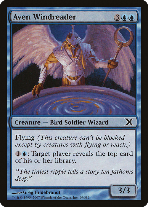 Aven Windreader (10E-069) - Tenth Edition