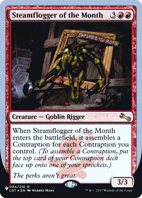 Steamflogger of the Month (LIST-094/216) - The List (Unfinity Foil Edition) Foil