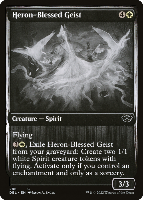 Heron-Blessed Geist (DBL-286) - Innistrad: Double Feature