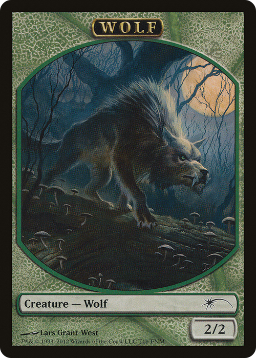 Human // Wolf Token (FNM-01A) - Friday Night Magic 2012
