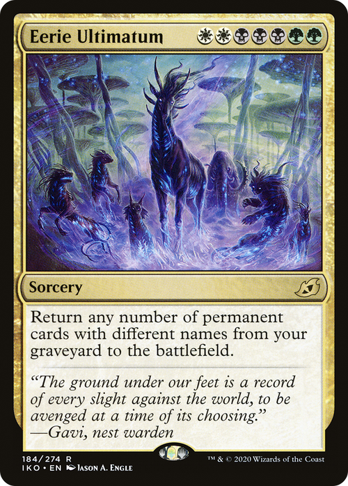 Eerie Ultimatum (IKO-184) - Ikoria: Lair of Behemoths Foil