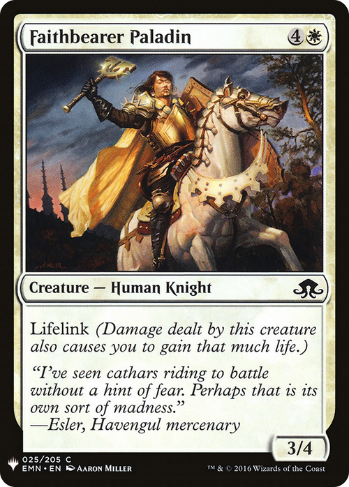 Faithbearer Paladin (LIST-EMN-25) - The List