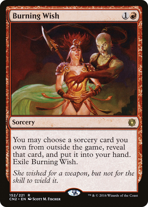 Burning Wish (CN2-152) - Conspiracy: Take the Crown Foil
