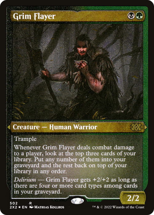 Grim Flayer (Foil Etched) (2X2-502) - Double Masters 2022 Foil