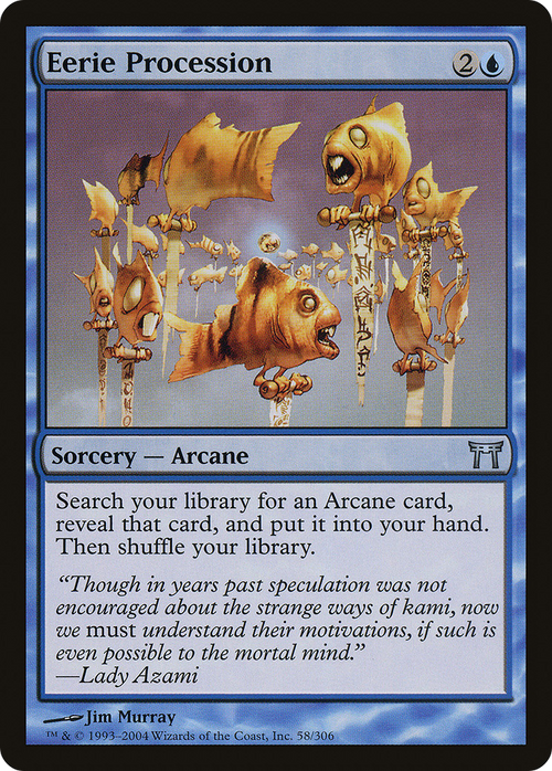 Eerie Procession (CHK-058) - Champions of Kamigawa Foil