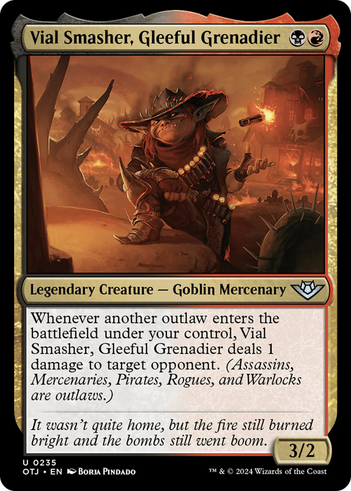 Vial Smasher, Gleeful Grenadier (OTJ-235) - Outlaws of Thunder Junction Foil