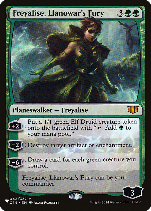 Freyalise, Llanowar's Fury (LIST-C14-43) - The List