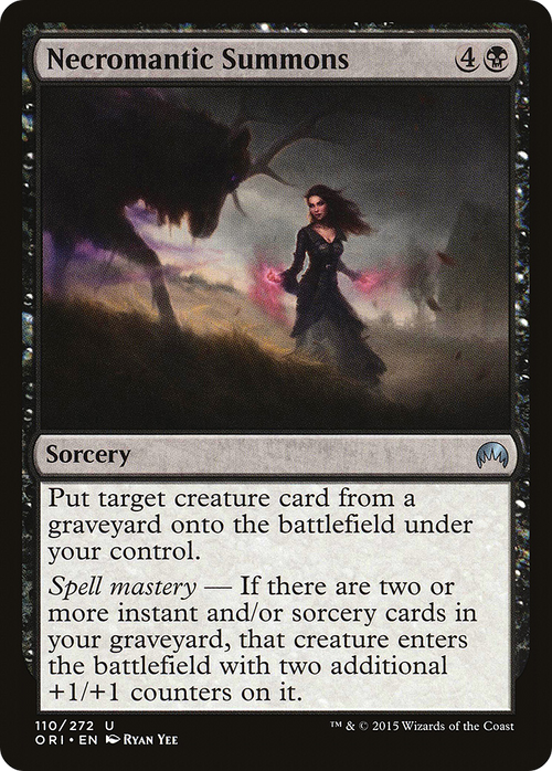 Necromantic Summons (ORI-110) - Magic Origins
