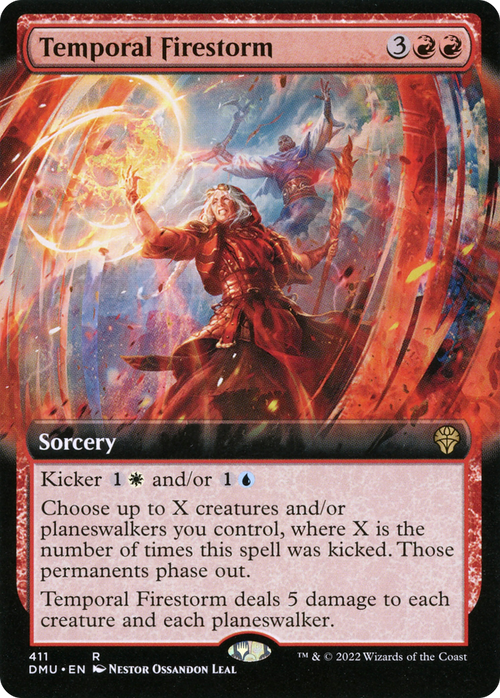 Temporal Firestorm (Extended Art) (DMU-411) - Dominaria United: (Extended Art) Foil