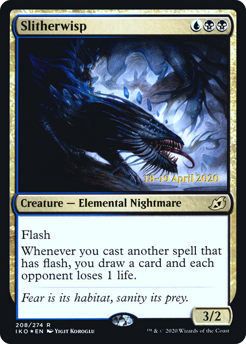 Slitherwisp (PRE-208S) - Ikoria: Lair of Behemoths Promos Foil