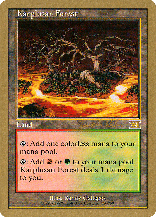 Karplusan Forest - 2000 Janosch Kuhn (6ED) (WCD-) - World Championship Decks 2000