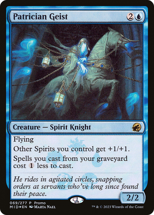 Patrician Geist (MEDIA-69★) - Innistrad: Midnight Hunt Promos Foil