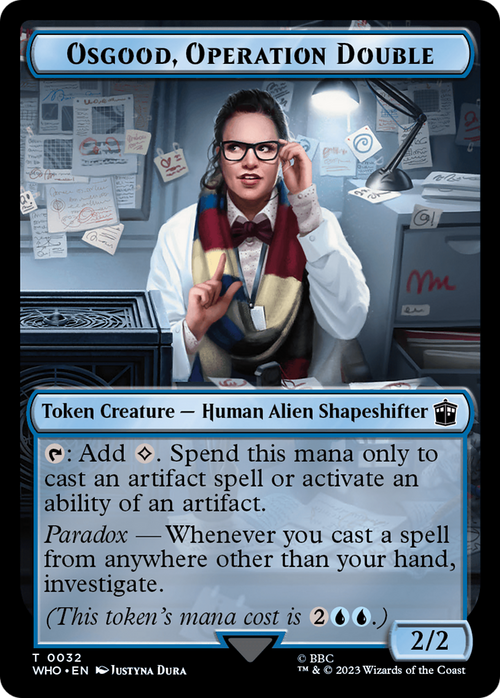 Osgood, Operation Double (TWHO-032) - Doctor Who Tokens