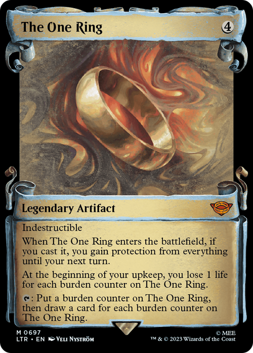 The One Ring (Showcase Scrolls) (LTR-697) - The Lord of the Rings: Tales of Middle-earth: (Showcase) Foil