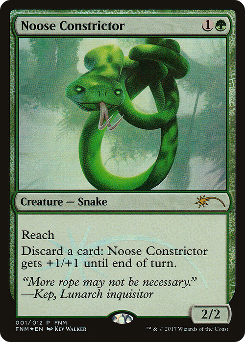 Noose Constrictor (FNM-001) - Friday Night Magic 2017 Foil
