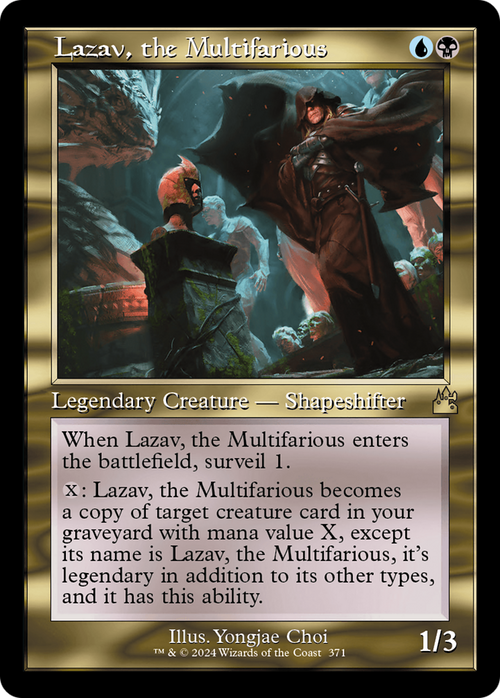 Lazav, the Multifarious (Retro Frame) (RVR-371) - Ravnica Remastered