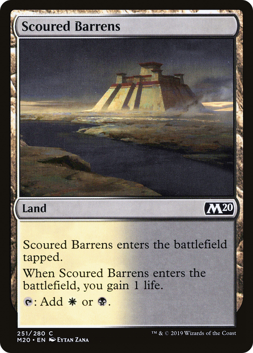 Scoured Barrens (M20-251) - Core Set 2020 Foil