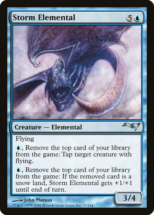 Storm Elemental (CTD-037) - Coldsnap Theme Decks