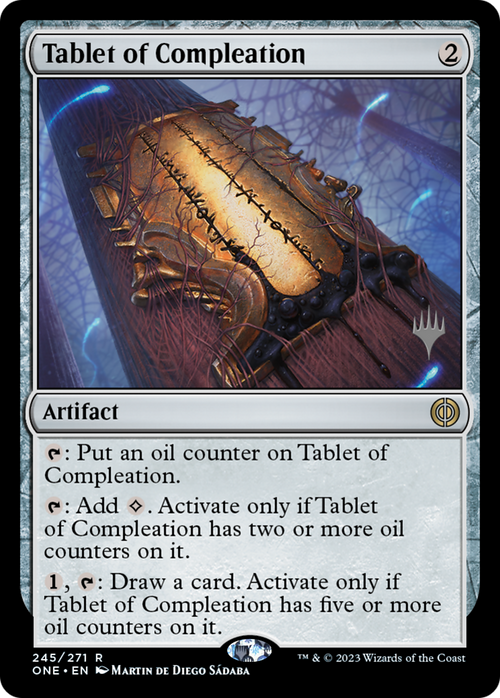 Tablet of Compleation (PPONE-245) - Phyrexia: All Will Be One Promos Foil