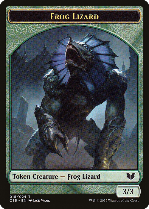 Frog Lizard // Germ Double-Sided Token (C15-015) - Commander 2015 Tokens