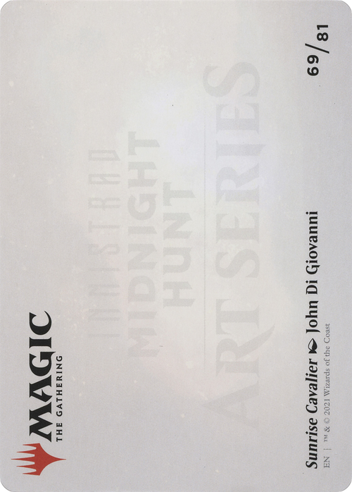 Sunrise Cavalier // Sunrise Cavalier (AMID-069) - Midnight Hunt Art Series (Borderless) Foil