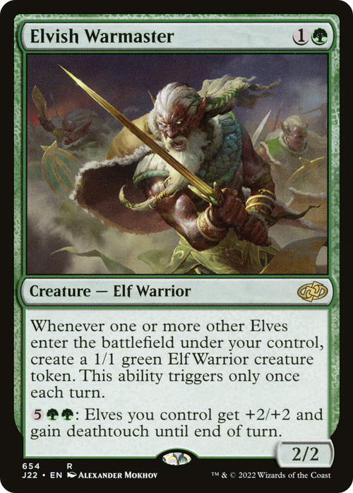 Elvish Warmaster (J22-654) - Jumpstart 2022