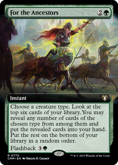 For the Ancestors (Extended Art) (CMM-770) - Commander Masters: (Extended Art) Foil