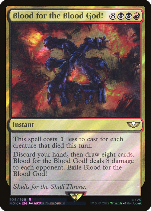 Blood for the Blood God! (Surge Foil) (40K-108) - Warhammer 40,000 Commander Foil