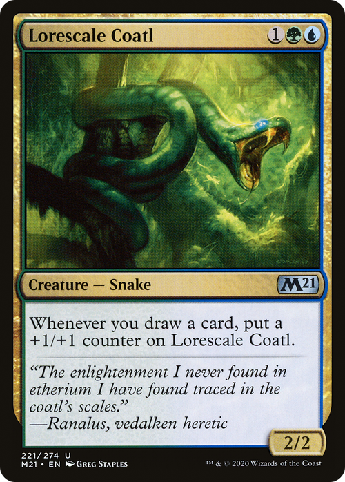 Lorescale Coatl (M21-221) - Core Set 2021