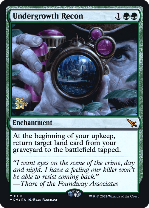 Undergrowth Recon (PRE-181) - Murders at Karlov Manor Promos Foil