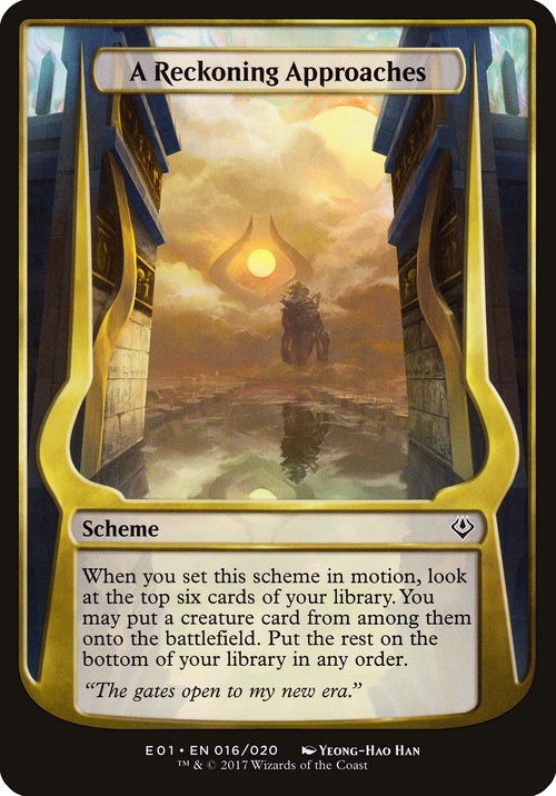 A Reckoning Approaches (OVER-16★) - Archenemy: Nicol Bolas Schemes