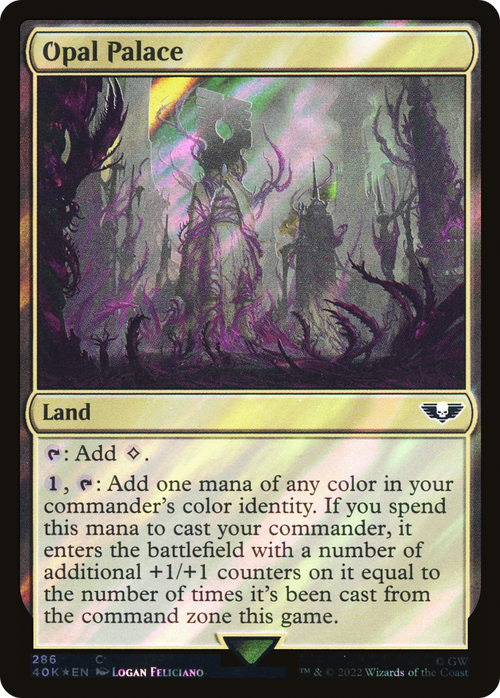 Opal Palace (Surge Foil) (40K-286) - Warhammer 40,000 Commander Foil