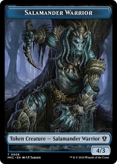 Salamander Warrior (TMKC-008) - Murders at Karlov Manor Commander Tokens