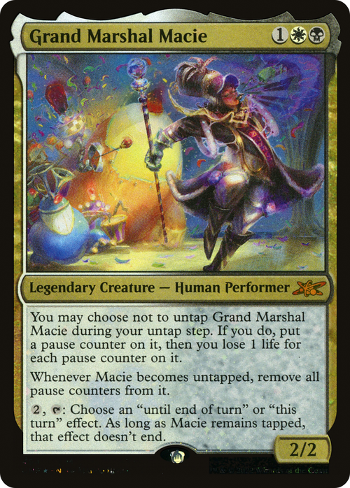 Grand Marshal Macie (Galaxy Foil) (UNF-454) - Unfinity Foil