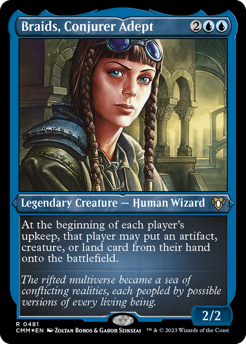 Braids, Conjurer Adept (Foil Etched) (CMM-481) - Commander Masters Foil