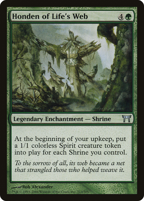 Honden of Life's Web (CHK-213) - Champions of Kamigawa Foil