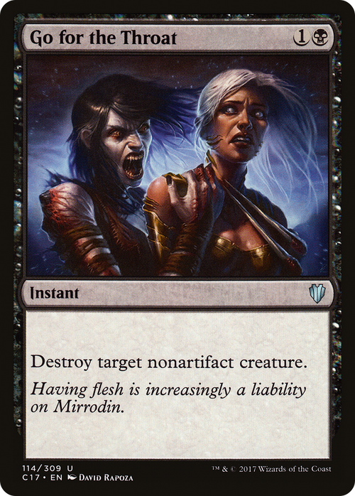 Go for the Throat (C17-114) - Commander 2017
