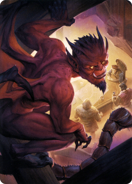 Nefarious Imp // Nefarious Imp (ACLB-019) - Battle for Baldur's Gate Art Series (Borderless) Foil