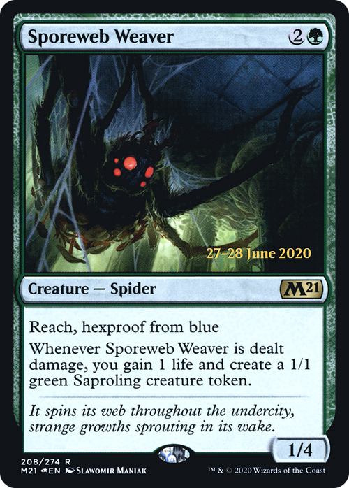 Sporeweb Weaver (PRE-208S) - Core Set 2021 Promos Foil