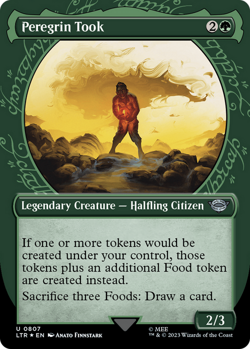 Peregrin Took (Showcase) (Surge Foil) (LTR-807) - The Lord of the Rings: Tales of Middle-earth: (Showcase) (Borderless) Foil