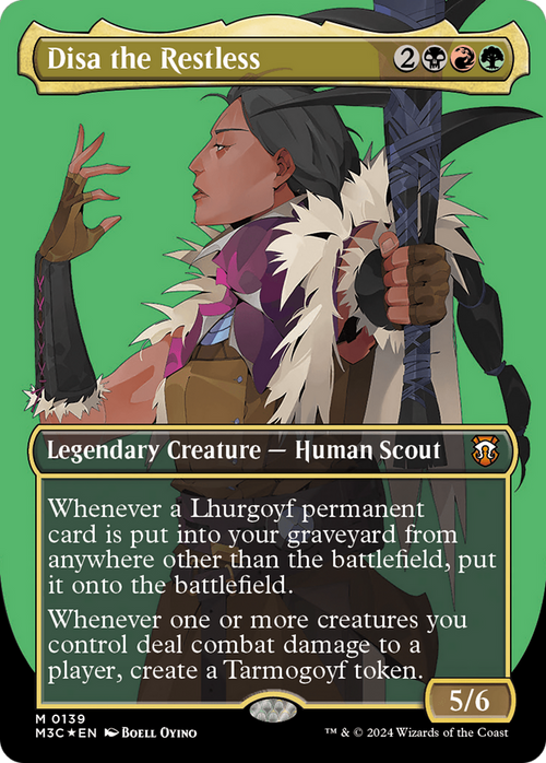 Disa the Restless (Borderless) (Ripple Foil) (M3C-139) - Modern Horizons 3 Commander Foil