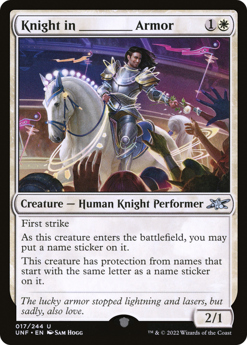 Knight in _______ Armor (UNF-017) - Unfinity Foil
