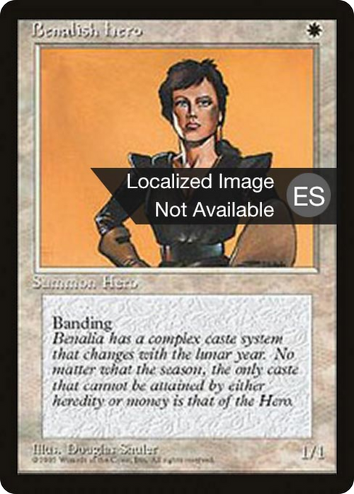 Benalish Hero (4BB-) - Fourth Edition Foreign Black Border
