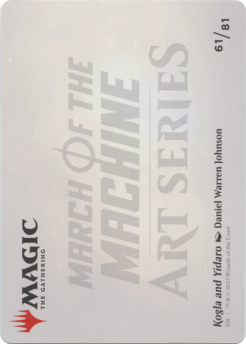 Kogla and Yidaro // Kogla and Yidaro (AMOM-061) - March of the Machine Art Series (Borderless) Foil