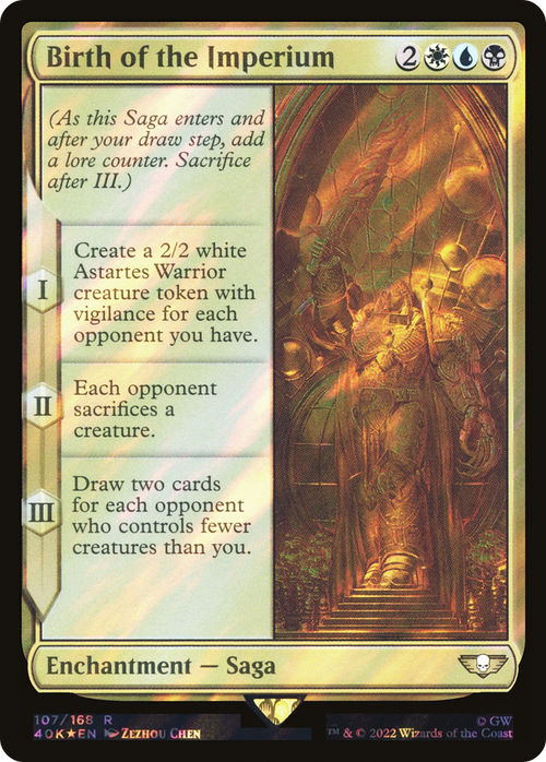 Birth of the Imperium (Surge Foil) (40K-107) - Warhammer 40,000 Commander Foil