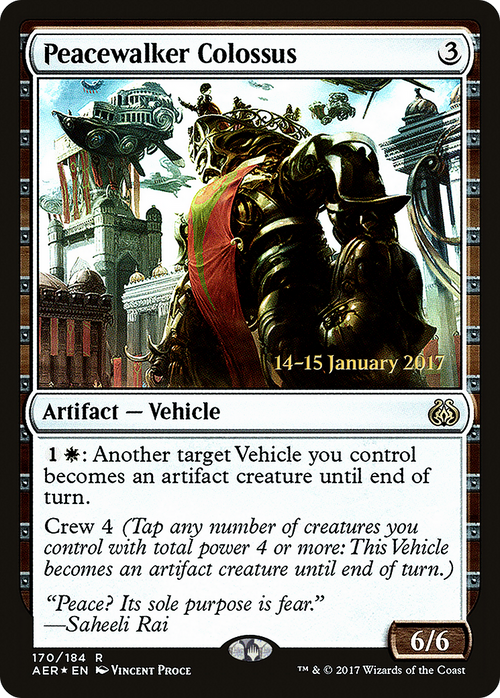 Peacewalker Colossus (PRE-170S) - Aether Revolt Promos Foil