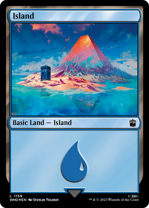 Island (1159) (Surge Foil) (WHO-1159) - Doctor Who Foil