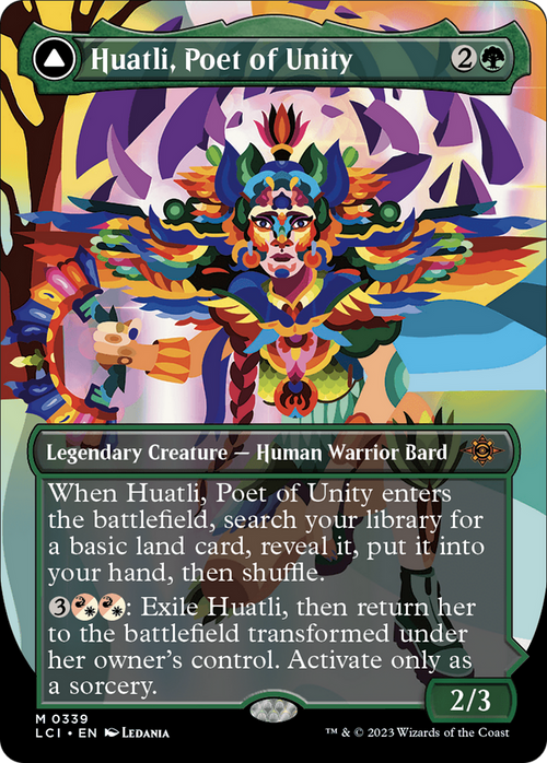 Huatli, Poet of Unity (Borderless) (LCI-339) - The Lost Caverns of Ixalan