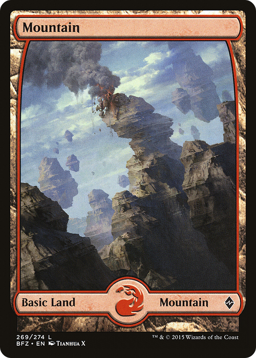 Mountain (269) - Full Art (BFZ-269) - Battle for Zendikar Foil