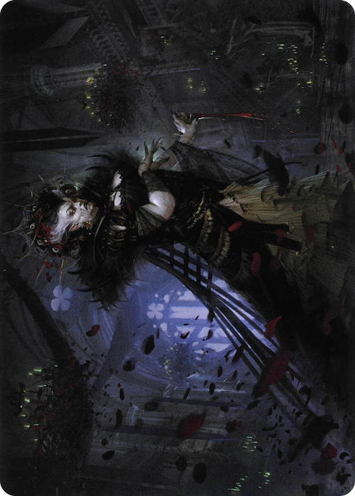 Falkenrath Forebear // Falkenrath Forebear (AVOW-033) - Crimson Vow Art Series (Borderless) Foil
